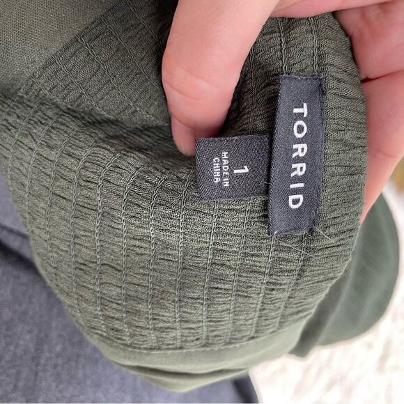 Torrid Gauze Flutter Sleeve Skater Dress - Picture 8 of 9